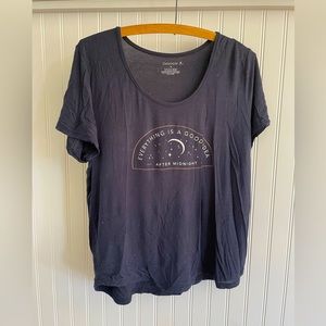 Dankskin Women's Sleep Shirt Dark Blue M